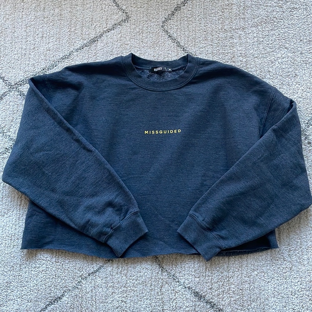 Missguided Logo Crew Neck Sweatshirt